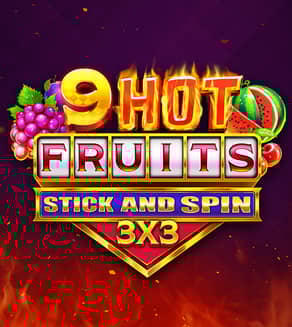 9 Hot Fruits Stick and Spin 3x3
